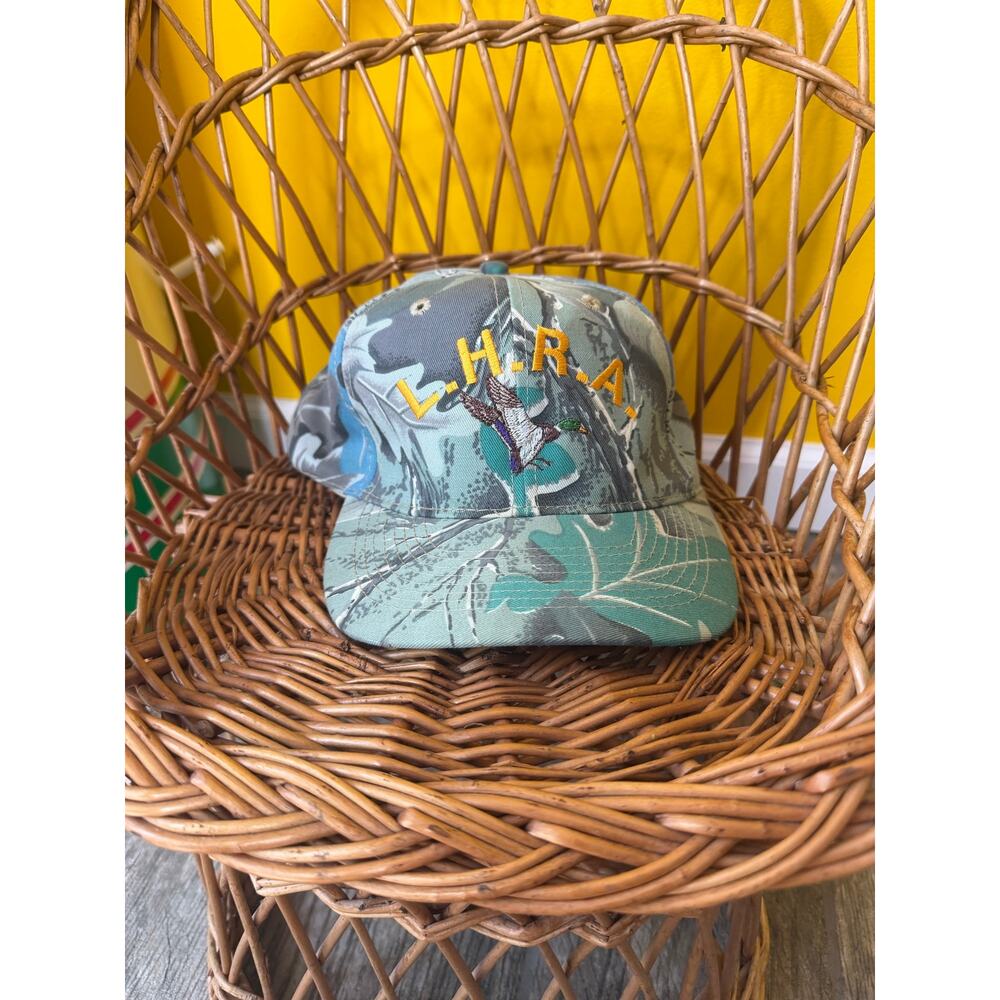 OTTO CAP CAMO HUNTING HAT vintage grandpacore ADJUSTABLE TRUCKER